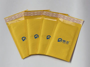 modifique el anuncio publicitario amarillo de la burbuja para requisitos particulares de Kraft de la impresión, amortiguó bolsos de envío del franqueo 165*200+40m m y 150*180+40m m
