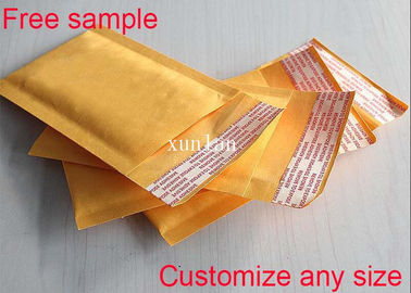 Los sobres del correo del plástico de burbujas de Kraft, rellenaron sobres de envío con la burbuja de aire amortiguada