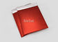Matte Red Bubble Wrap Mailing envuelve tamaño del CD impreso con 2 lados de aislamiento